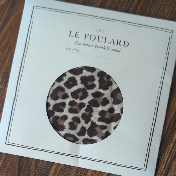 Sezane Leopard Print Scarf - Brown and Cream - Picture 2 of 3